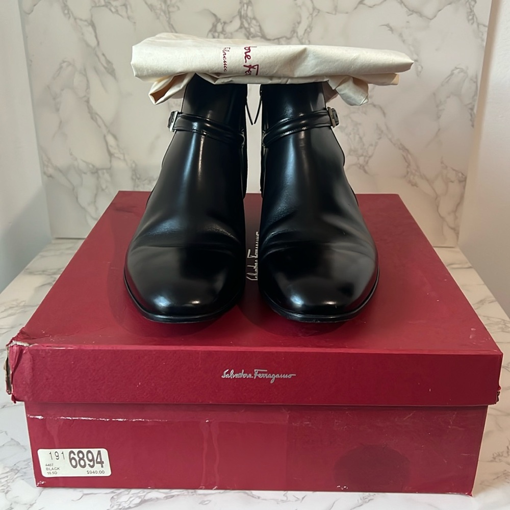 Salvatore Ferragamo Black Freud Boot - Great Condition 🔥
